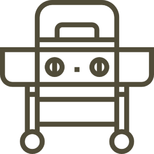 Propane grill and cookware Icon